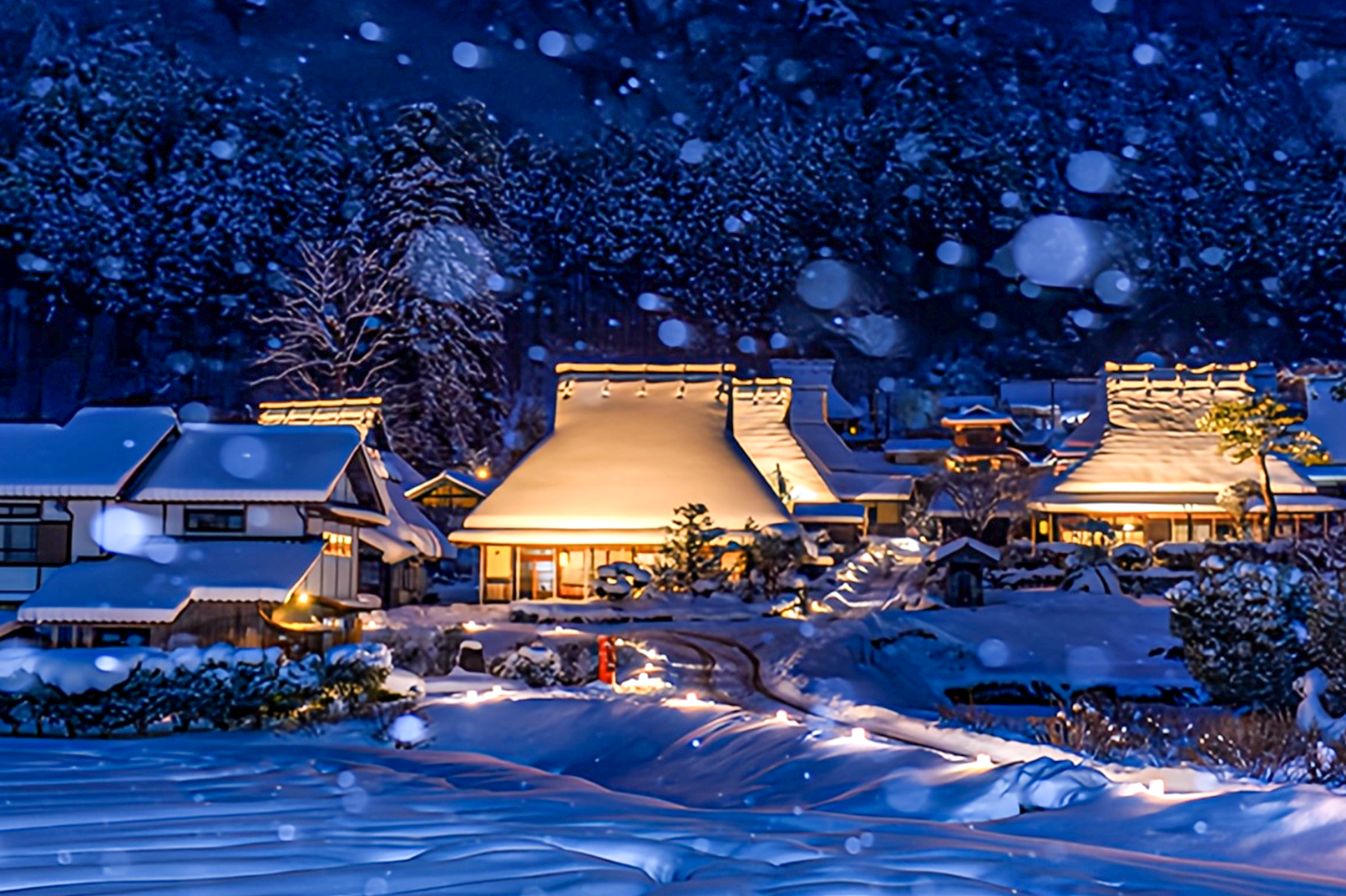 Winter-exclusive Day Tour: Amanohashidate + Ine no Funaya + Kayabuki No Sato Snow Lantern Festival