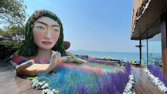 Thailand Pattaya Mermaid Restaurant 3Mermaids Cliff Restaurant reservation service [photo check-in|Romantic scenery|Delicious cuisine|Bird's Nest booth seating