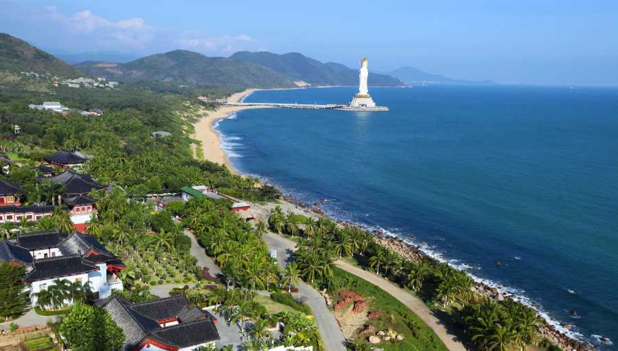 Perjalanan satu hari VIP sewa kendaraan pribadi grup kecil di garis pantai Sanya, Hainan