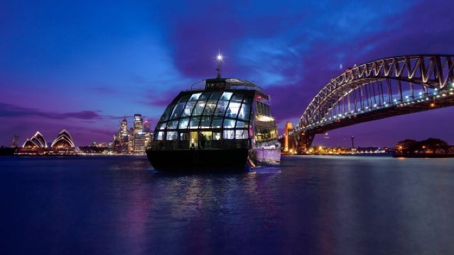 [Offerta a tempo limitato con mezza aragosta in omaggio] Crociera cena a Sydney su Clearview, barca di vetro (cena a quattro portate + vino)