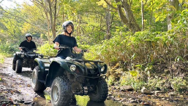 北海道札幌｜ATV山地四輪越野摩托車探險體驗(含免費接駁・英文/日文服務)
