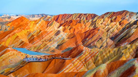 Zhangye Colorful Danxia & Pingshan Lake Grand Canyon One-Day Tour: Private Car Transfer