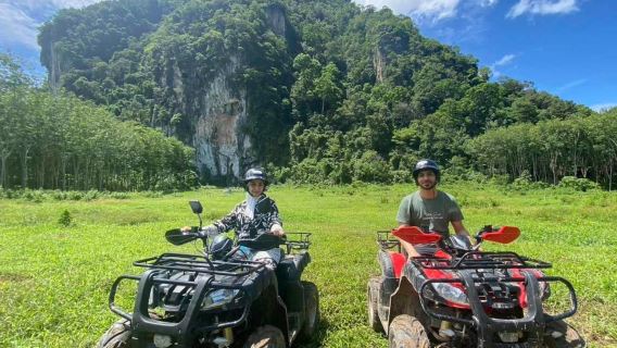 Experiência de aventura com ATV em Krabi | Opção de adicionar tiro real | Caiaque | Passeio de elefante