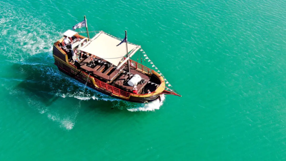 Piratenboot-Tour in Mandurah, Westaustralien
