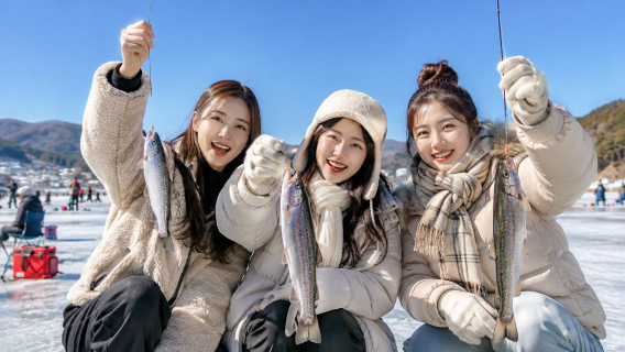 Winter limited|Hwacheon-gun ice fishing festival X five-color starlight garden night lights/pure transportation day tour