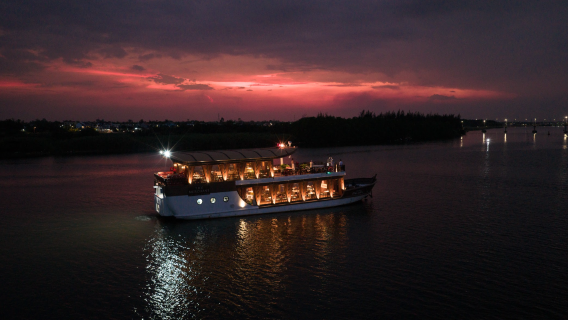 The Merchant River Cruise with Dinner, Canapés & Thu Bon River Sunset Views | from Hoi An