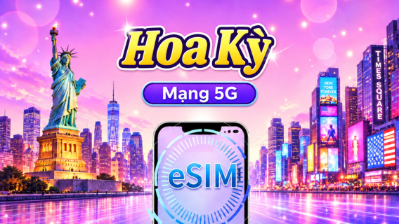 Mỹ 5G eSIM | Hỗ trợ các ứng dụng phổ biến như Tiktok & Google Maps | Gói ngày/Gói dữ liệu | 1-30 ngày | Tính phí theo 24 giờ | Mã QR