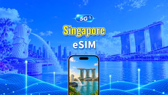 Singapore 4G eSIM | Dubbel Netwerk | Dagelijks/totaal datapakket | 1–30 dagen | 24-uurs facturering | QR-code