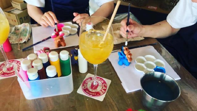 โอกินาว่า On the Beach CAFE (ออนเดอะบีชคาเฟ่)