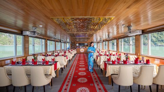 Tour di un giorno intero nella Baia di Ha Long con Crociera sul Drago, Isola di Titop, Grotta di Sung Sot, Kayak, Trasferimento
