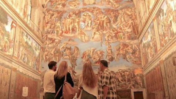 ทัวร์พร้อมไกด์ตอนเย็น พิพิธภัณฑ์วาติกันและโบสถ์น้อยซิสทีน