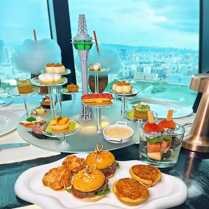 Macau Tower - Hauptticket + 360° Drehrestaurant Abendbuffet