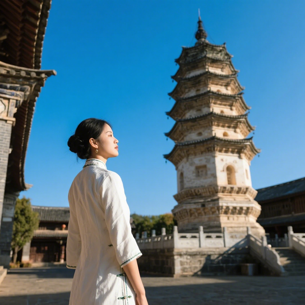 Kunming Guandu Ancient Town Trip Moments[Servizi fotografici per famiglie, coppie, amiche, bambini e sessioni fotografiche durante i viaggi in famiglia]
