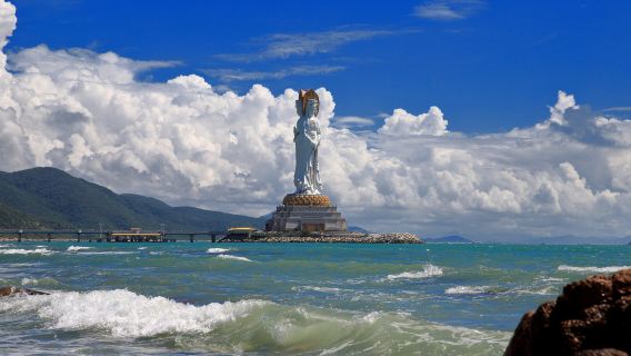 Excursión privada de un día al Templo Nanshan de Sanya y a la Diosa de la Misericordia del Mar de Nanshan (Alquiler + Entradas)