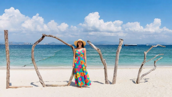 입장권 왕복 선박 티켓 포함된 소규모 개인 그룹 투어: 산야 우즈저우다오 당일 치기 여행