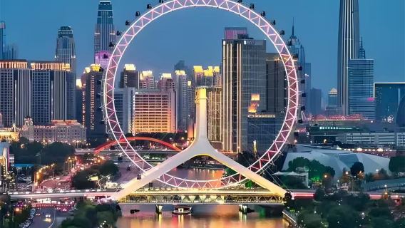 【夜遊6人內小團】天津之眼摩天輪夜景+瓷房子+五大道+津門故里