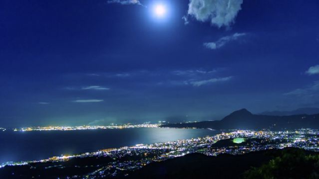 Beppu: 90-minuten Go-Kart Reis in de Nacht met Jumonji Nachtzicht