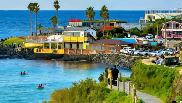 濟州島西南H線/漢拏山+橘子咖啡廳+柱狀節理帶+涯月邑+挾才