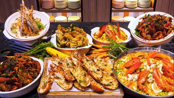 Singapur JEN Tanglin Hotel J65 Restaurant Meeresfrüchte-Buffet (frische Luftfracht-Meeresfrüchte + immersives Halal-Erlebnis)
