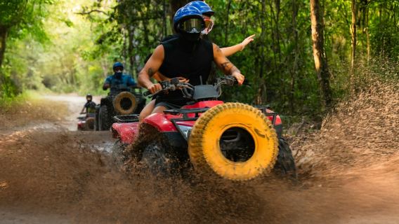 Mayan Jungle Rush : Quad + Tyroliennes + Déjeuner + Transfert