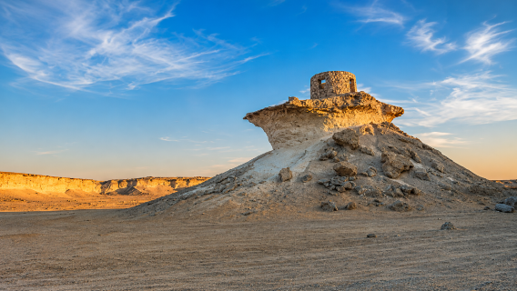 Tour Riêng tư cao cấp có Hướng dẫn tại Tây Qatar từ Doha: Zekreet, Richard Serra & Đá Nấm
