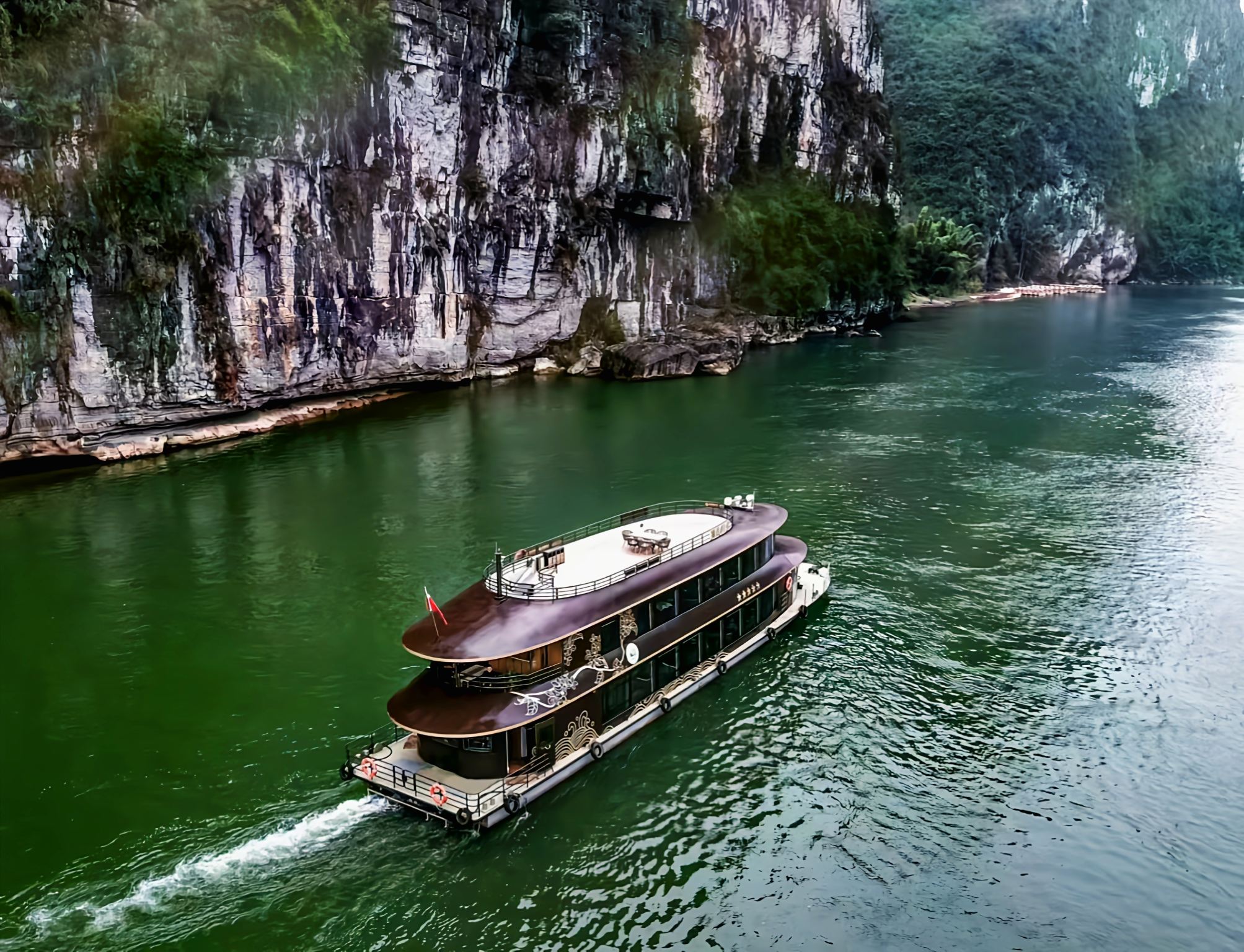 桂林灕江五星遊船/漓江四星遊船一日遊丨含船票+自助餐，多艙位