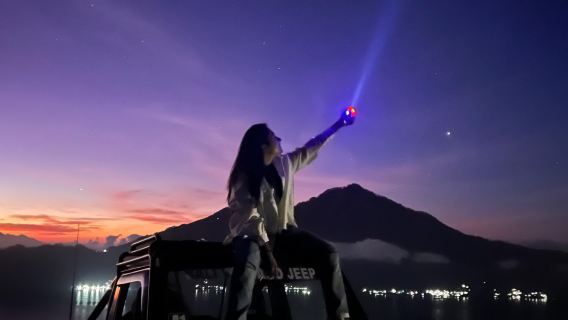 Mount Batur Jeep Sunrise Day Tour with Photographer, Rice Terrace and Waterfall