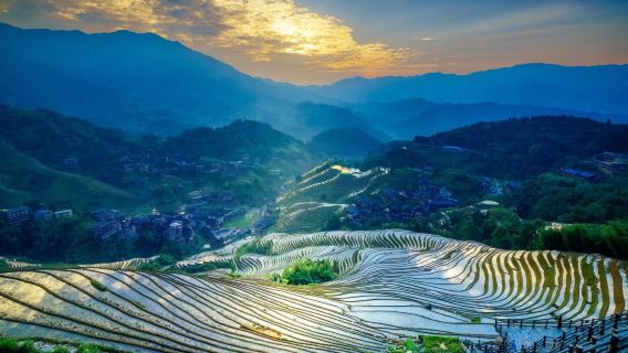 廣西桂林山水甲天下|龍脊梯田設施+兩江四湖設施