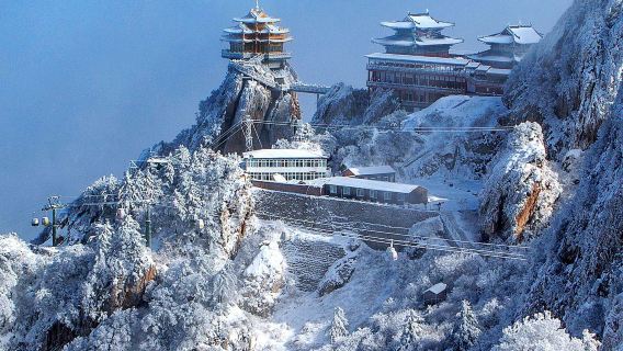 河南老君山一日遊｜老君山金頂+龍潭大峽谷