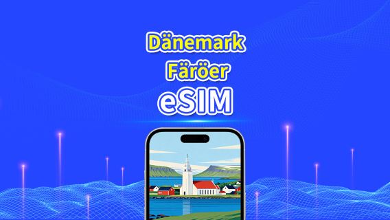 Dänemark + Färöer-Inseln eSIM | 5G/4G | Tägliches/Gesamtdatenpaket | 1-30 Tage | 24-Stunden-Abrechnung | QR-Code