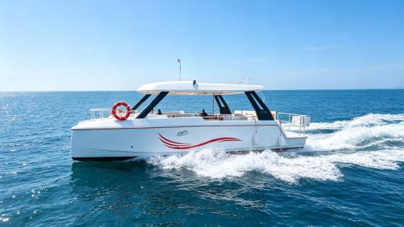 [Sewa Yacht di Qinhuangdao] Sewa Yacht Berkembar Viral di Teluk Jinmeng, Bandar untuk Memancing di Laut