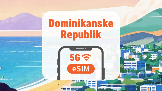 Den Dominikanske Republik 5G eSIM | Alle AI & TikTok | 1–30 dage | QR-kode