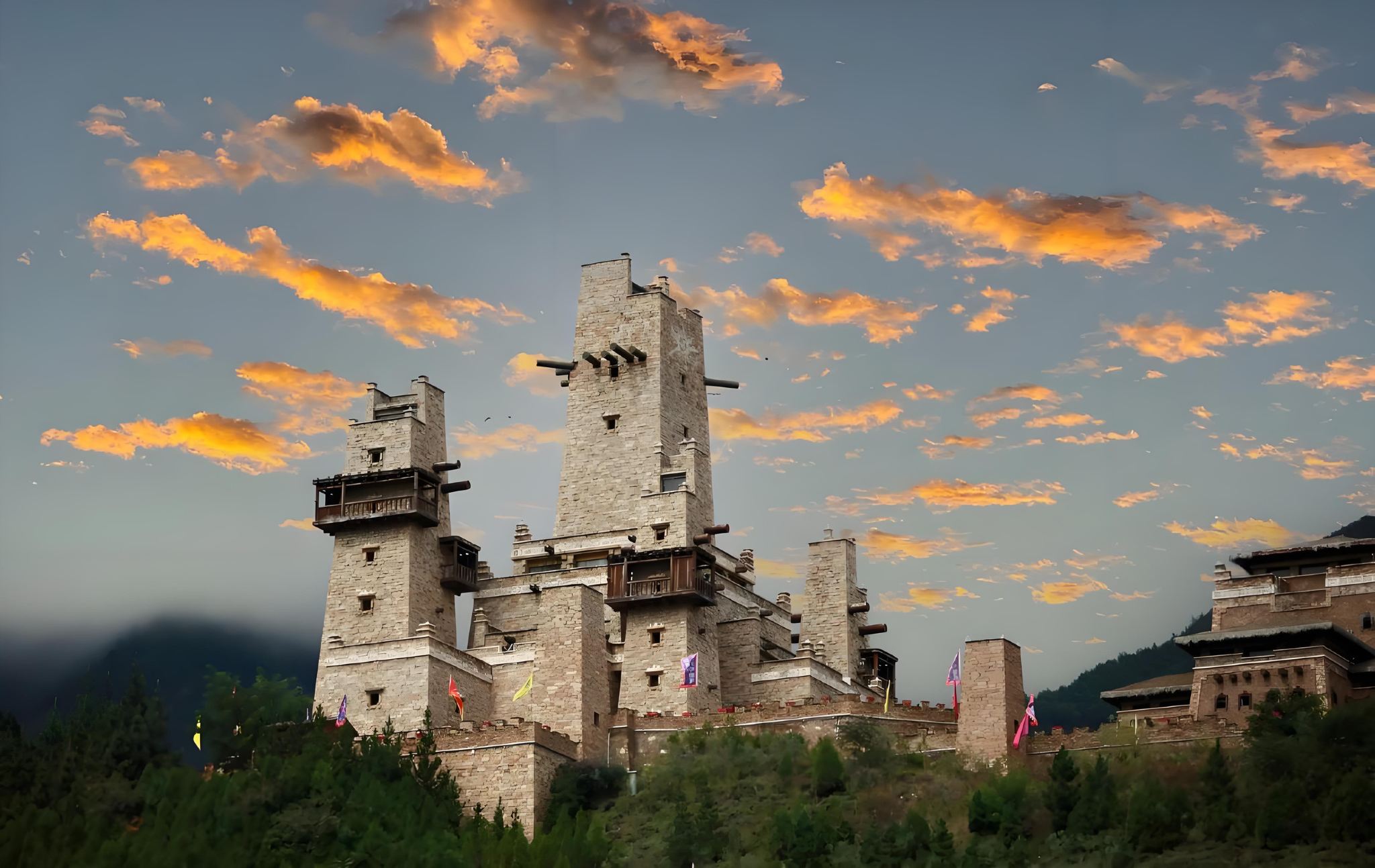 Departing from Chengdu: 1-Day Tour to Chinese Ancient Castle of Erma (The Mysterious City of Fire Inheritance)