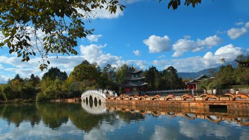 麗江古城+大水車+黑龍潭公園+束河古鎮+荒野之國一日遊中英文服務