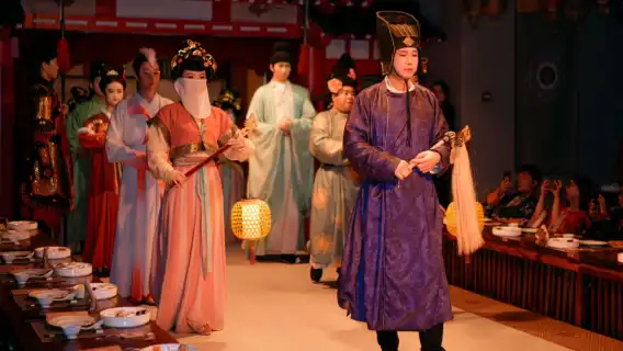 Xian Imperial Tang Banquet Food and Beverages Experience (Dine Like Emperors in Tang Dynasty + Must-Visit Restaurant in Xian + Ancient Poetry and Cultural History + Fine Cuisine and Wine with Dance Performances)
