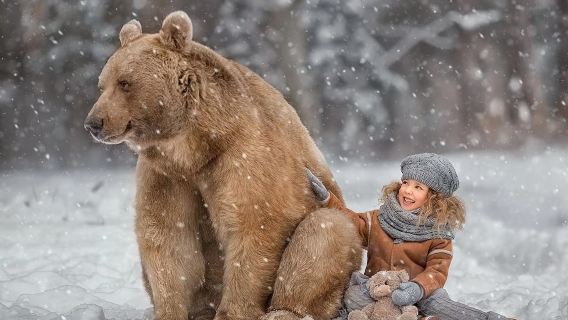 莫斯科謝爾蓋耶夫小鎮+棕熊合影|宗教遺產+俄羅斯森林野趣&