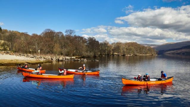 Loch Tay, 1,5 uur durende ontdekkingskanotocht met gids