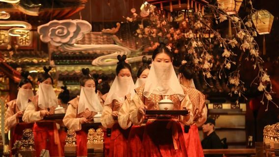 深圳敍宴·古代唐朝沉浸式宮宴（傳統樂舞表演+帝王般視覺味覺雙重盛宴+可選古代服裝/妝造體驗）