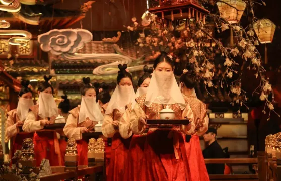 深圳敍宴·古代唐朝沉浸式宮宴（傳統樂舞表演+帝王般視覺味覺雙重盛宴+可選古代服裝/妝造體驗）