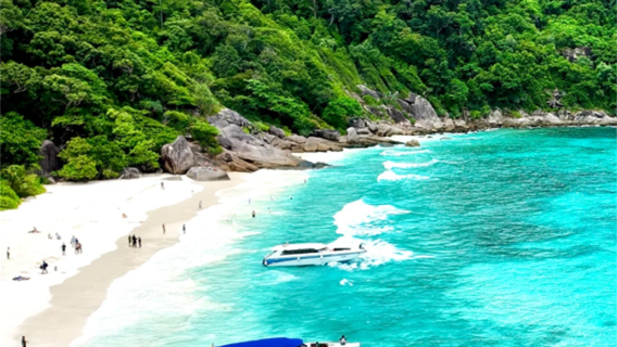 tour di un giorno alle isole Similan a Phuket, in Thailandia, con snorkeling tra le isole, escursione in barca Seastar e gita in yacht