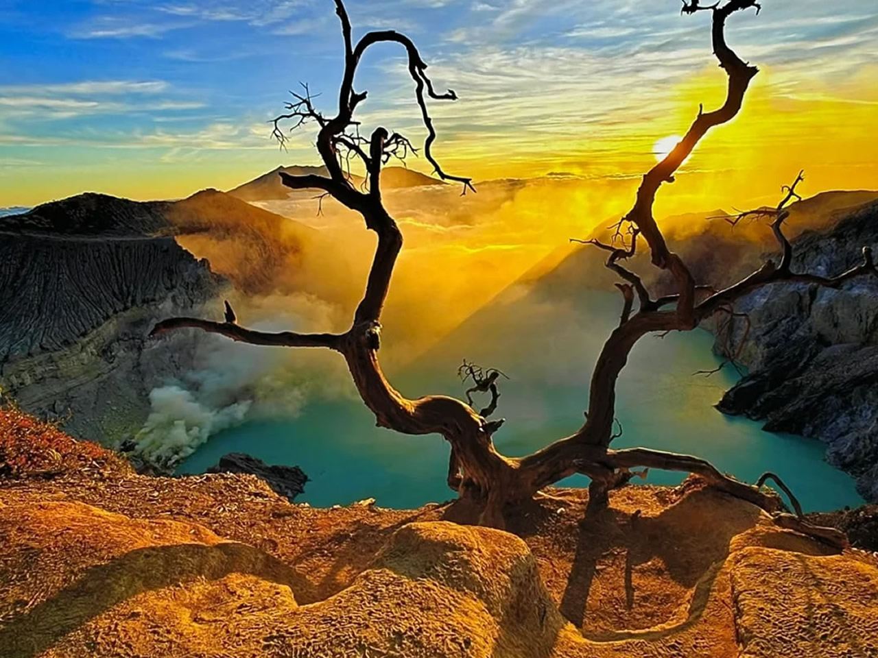 ทัวร์ 1 วัน คาวาห์ อิเจน ซูราบายา อินโดนีเซีย [รถบัสเล็กไปกลับ + ช่างภาพ + หน้ากากกันแก๊ส + ตั๋วเข้า]