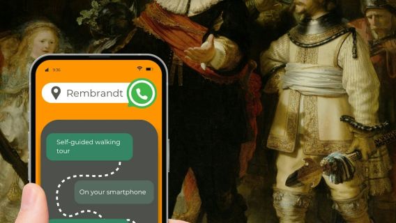 Ámsterdam: Recorrido a pie autoguiado por Rembrandt