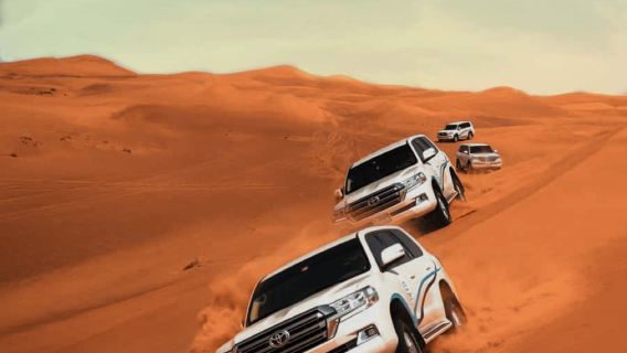 Dubai Desert Safari Day Tour [Popular Desert Camp + Sunset + Camel Riding + Performances + Dinner]