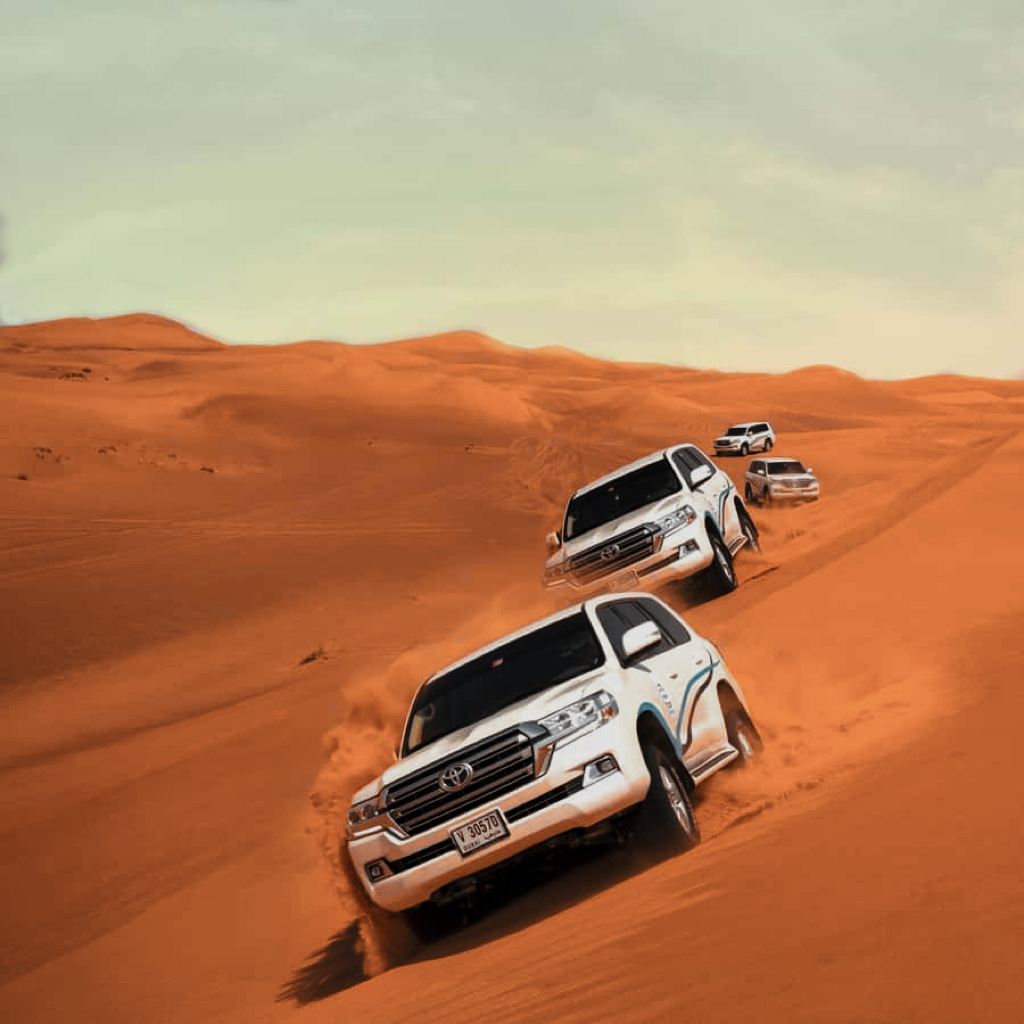 Dubai Wüstensafari Tagesausflug [Beliebte Wüstencamps + Sonnenuntergang + Kamelreiten + Show + Abendessen]