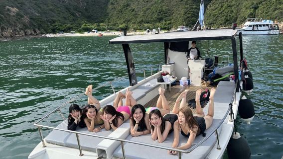 【香港西貢遊艇租賃】西貢32尺雙體遊艇玩水/超讚海灣觀光遊玩