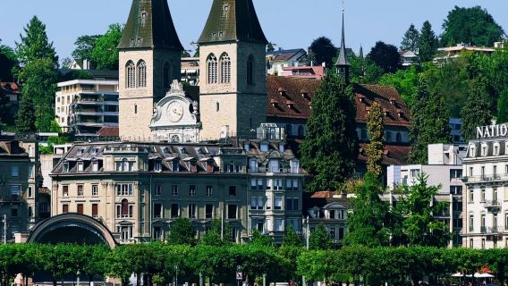 Switzerland Lucerne - Jambatan Kapel Bandar Lama - Lawatan Sehari - Sewaan Peribadi - Pelancongan Tasik dan Bandar Lama - Eksklusif Santai