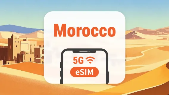 Morocco 5G eSIM | Dual Network • All AI & TikTok | 1–30 Days | QR Code