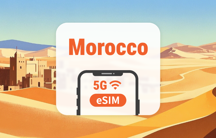 Marocco 5G eSIM | Doppia Rete • AI & TikTok | 1–30 Giorni | Codice QR