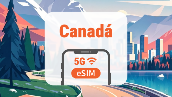 Canadá 5G eSIM | Rede Dupla • Todos os AI & TikTok | 1–30 Dias | Código QR