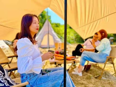 深圳名馬軒露營營地·不過夜露營【天幕+下午茶/烤肉（團隊建設可定制優選不過夜露營）】
